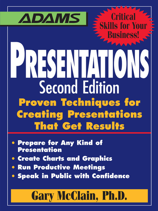Title details for Presentations by Gary R. McClain - Available